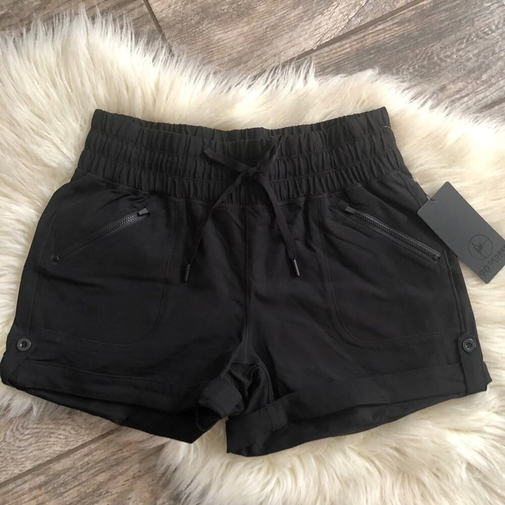 90 Degrees by Reflex Black Shorts